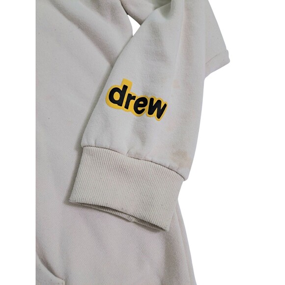 Drew House Mascot Smiley Hoodie Sweatshirt Pullover Large Beige Tan Cream - Picture 2 of 11